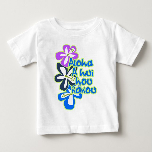T-shirt Pour Bébé Tee - shirts du nourrisson à fleurs de Pokii (Devant)