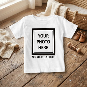 T-shirt Pour Bébé Télécharger une photo et ajouter du texte - Person