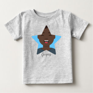 T-shirt Pour Bébé Téléchargez votre Superstar, Star Shape Photo