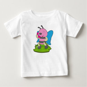 T-shirt Pour Bébé Téléphone Papillon