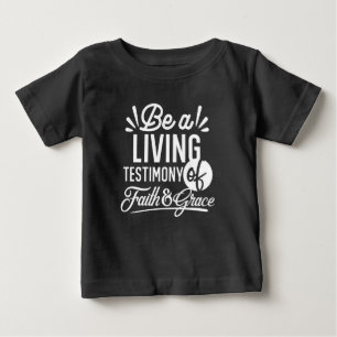 T-shirt Pour Bébé Témoignage de vie spirituelle Citation de foi et d