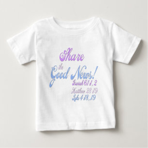 T-shirt Pour Bébé Témoin de Jéhovah Bonne nouvelle