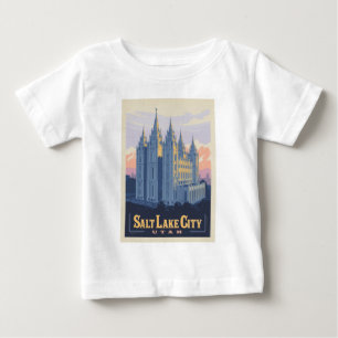 T-shirt Pour Bébé Temple de Salt Lake Salt Lake City, Utah
