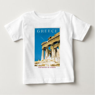 T-shirt Pour Bébé Temple du Parthénon de la Grèce Vintage voyage Ath