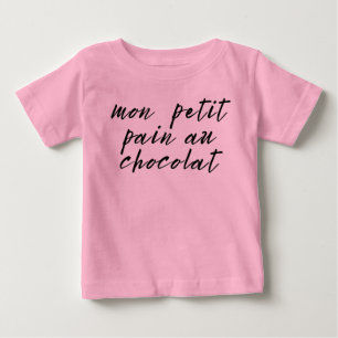 T-shirt Pour Bébé Terme d'affection français mignon