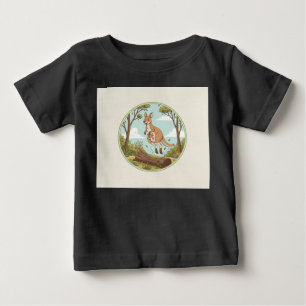 T-shirt Pour Bébé Terre Sauvage sans Limites – Kangourou Jouant qui