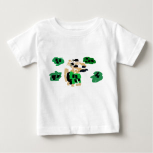 T-shirt Pour Bébé Terrier irlandais porte du vert St Patrick