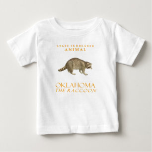 T-shirt Pour Bébé Territoire de l'Oklahoma Furporteur Animal Le Racc