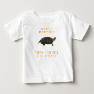 T-shirt Pour Bébé Territoire du New Jersey Reptile La Tortue des Mar
