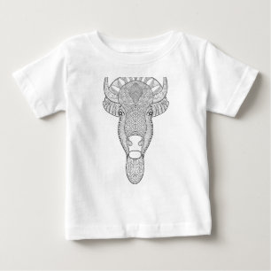 T-shirt Pour Bébé Tête de Taureau de style