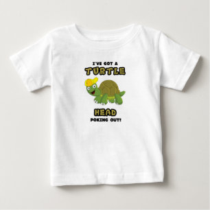 T-shirt Pour Bébé Tête de tortue poussant