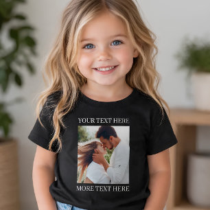 T-shirt Pour Bébé Texte personnalisé et photo