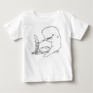T-shirt Pour Bébé Thé de calmar et de baleine
