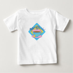 T-shirt Pour Bébé Thé-riffé Travail Artwork : Teacup coloré Concepti