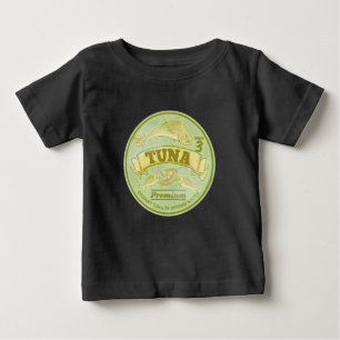 T-shirt Pour Bébé Thon peut pop art en étain poisson