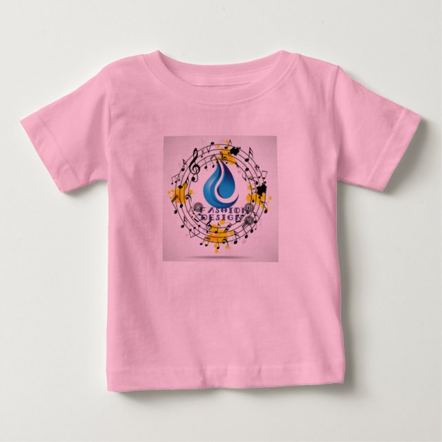 T-shirt Pour Bébé Threads d'harmonie : Notes mélodiques Tee (Devant)