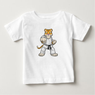T-shirt Pour Bébé Tiger dans les arts martiaux Karate