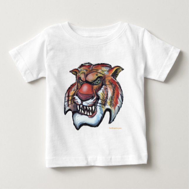 T-shirt Pour Bébé Tigre (Devant)