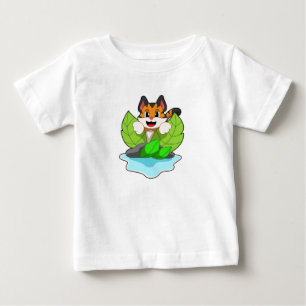 T-shirt Pour Bébé Tigre à la chasse