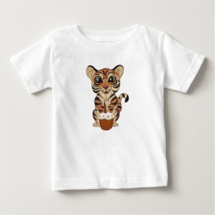 T-shirt Pour Bébé Tigre d'anniversaire
