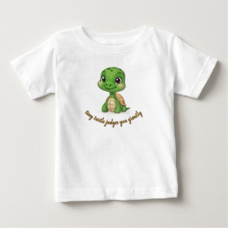 T-shirt Pour Bébé Tiny Turtle vous juge