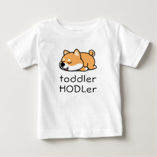 T-shirt Pour Bébé Toddler HODLer Dogecoin Crypto mignon bébé Shiba I