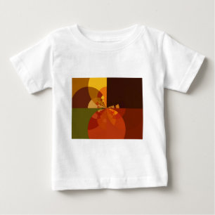 T-shirt Pour Bébé Tonalité Terre Art couleur Abstrait Design d'impre