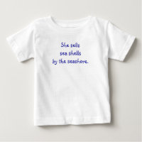 Tongue Twister T's-Elle vend des coquilles de mer 