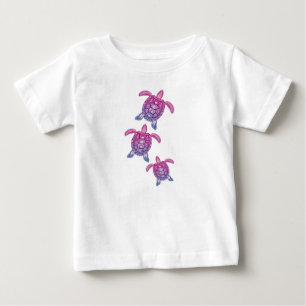 T-shirt Pour Bébé Tortue polynésienne