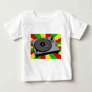 T-shirt Pour Bébé Tourne-disque de Rasta