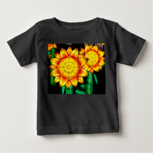 T-shirt Pour Bébé Tournesols éruption solaire 