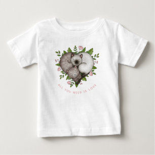 T-shirt Pour Bébé Tout ce dont tu as besoin, c'est d'amour