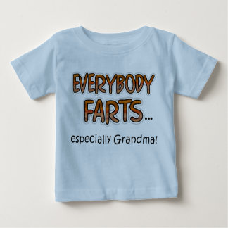 T-shirt Pour Bébé Tout Le Monde Pense Particulièrement Grand-Mère ! 
