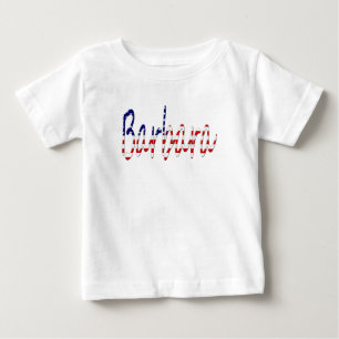 T-shirt Pour Bébé Tout nom superposé sur l'indicateur de conformité 