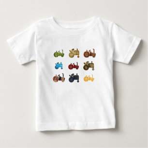 T-shirt Pour Bébé Tracteurs