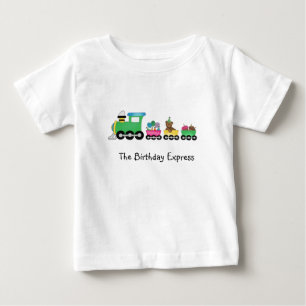 T-shirt Pour Bébé Train d'anniversaire