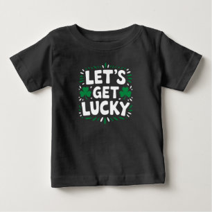 T-shirt Pour Bébé Trèfle Chanceux Drôle de St Patrick's Day