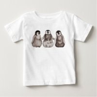 Trois chicots Penguin Empereur D'Aquarelle
