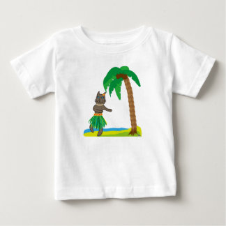 T-shirt Pour Bébé Tropical cat