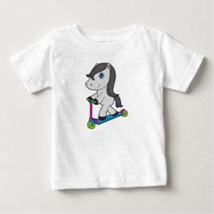 T-shirt Pour Bébé Trottinette à cheval