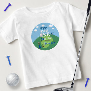 T-shirt Pour Bébé Trou en un Golf 1er anniversaire