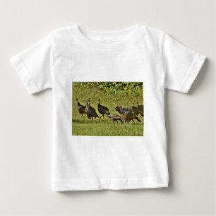 T-shirt Pour Bébé Turquie sauvage, couleurs du Camouflage