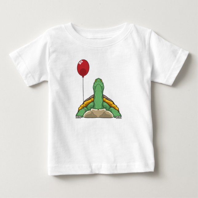 T-shirt Pour Bébé Turtle Balloon (Devant)