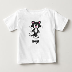 T-shirt Pour Bébé Tuxedo chat bébé tee - shirt