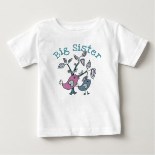 T-shirt Pour Bébé Tweety Birds Big Sister