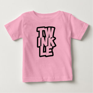 T-shirt Pour Bébé TWINKLE typographie t-shirt bébé