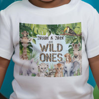 Twins Safari Animaux, Jungle Bleue, Bébés Garçons