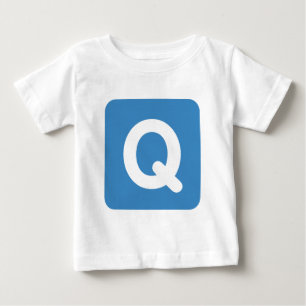 T-shirt Pour Bébé Twitter emoji letter Q
