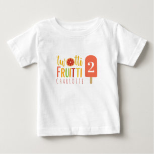 T-shirt Pour Bébé Twotti Fruitti Citrus Ice Pop Deuxième anniversair