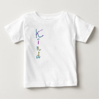 T-shirt Pour Bébé Typographie artistique KIND colorée Citation Inspi